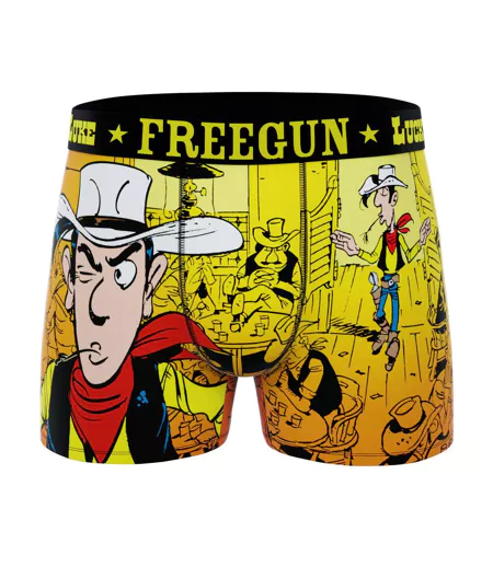 Lot de 4 boxers homme Lucky Luke Freegun