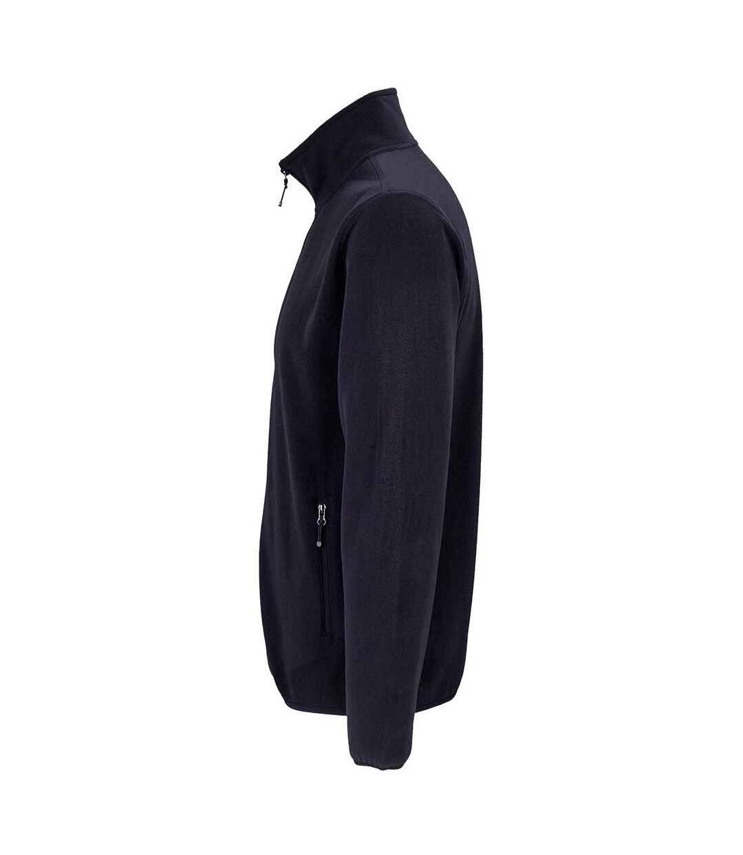 Mens factor recycled fleece jacket navy SOLS