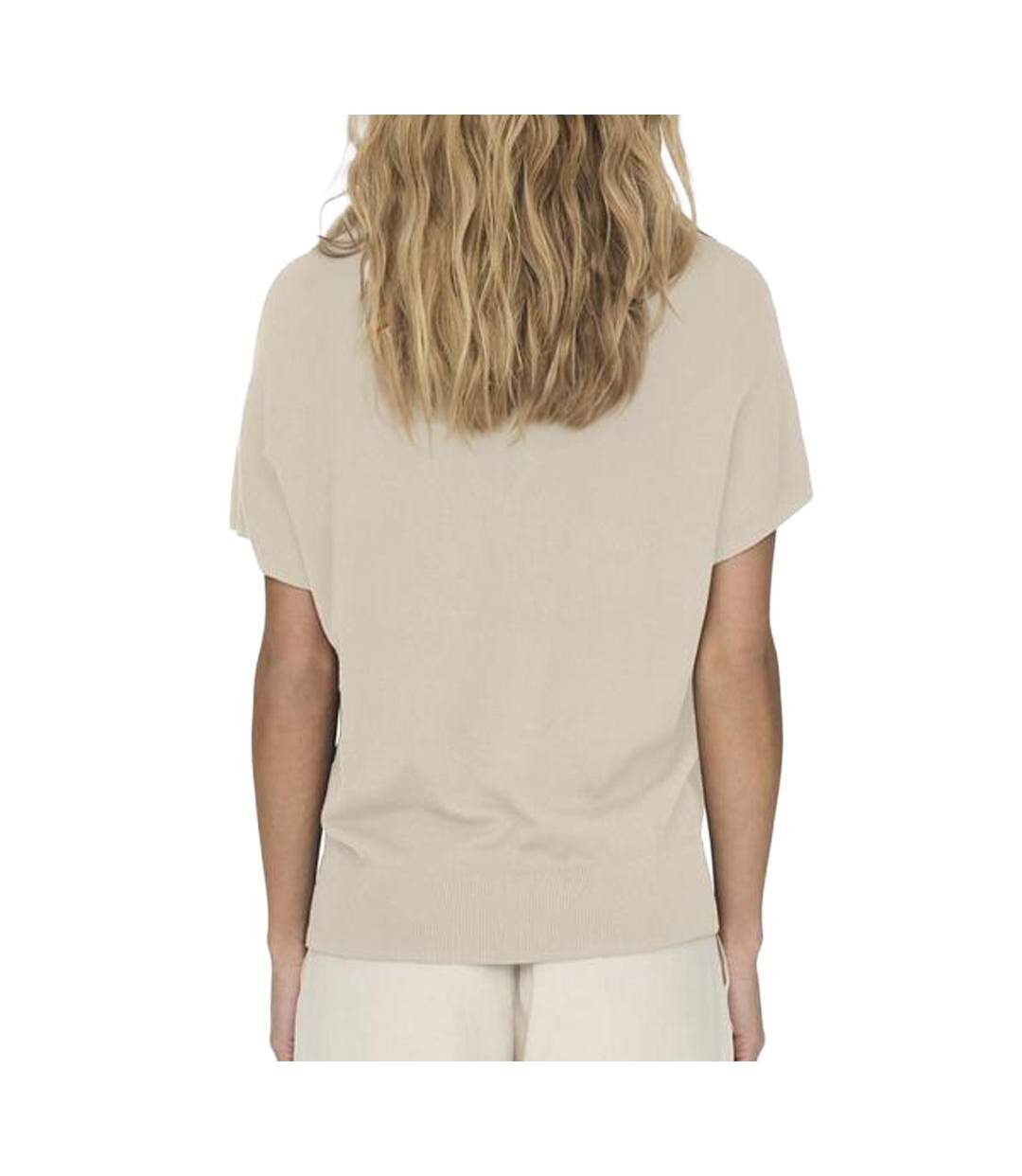 Top beige femme jdy basica-2
