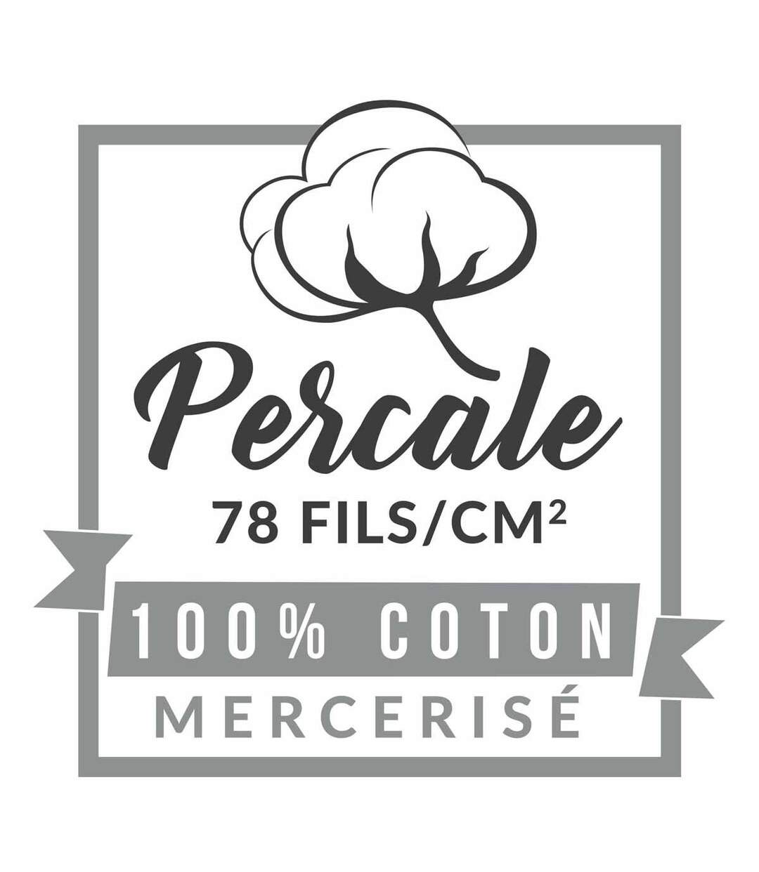 Taie de Traversin Percaline 85x185cm Blanc-3
