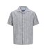 Chemisette rayures grises/blanches homme jack & jones cabana - l-3