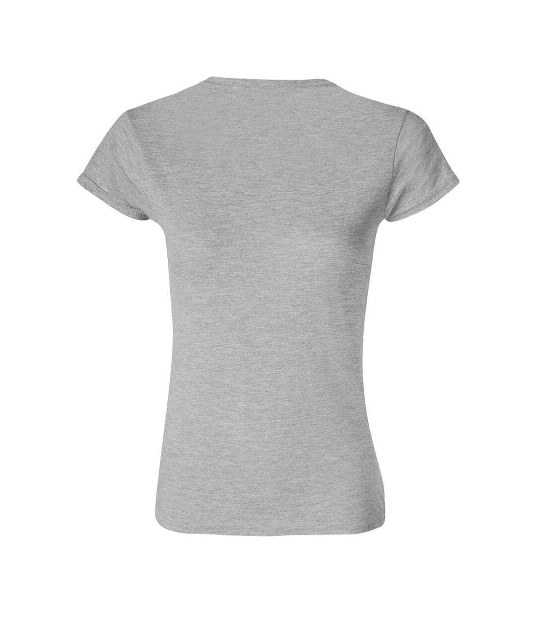 T-shirt Softstyle Femme Gris Gildan-2