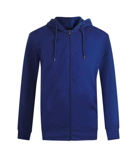 Mens Leopard Back Print Full Zip Hoodie Navy Cavalli Class