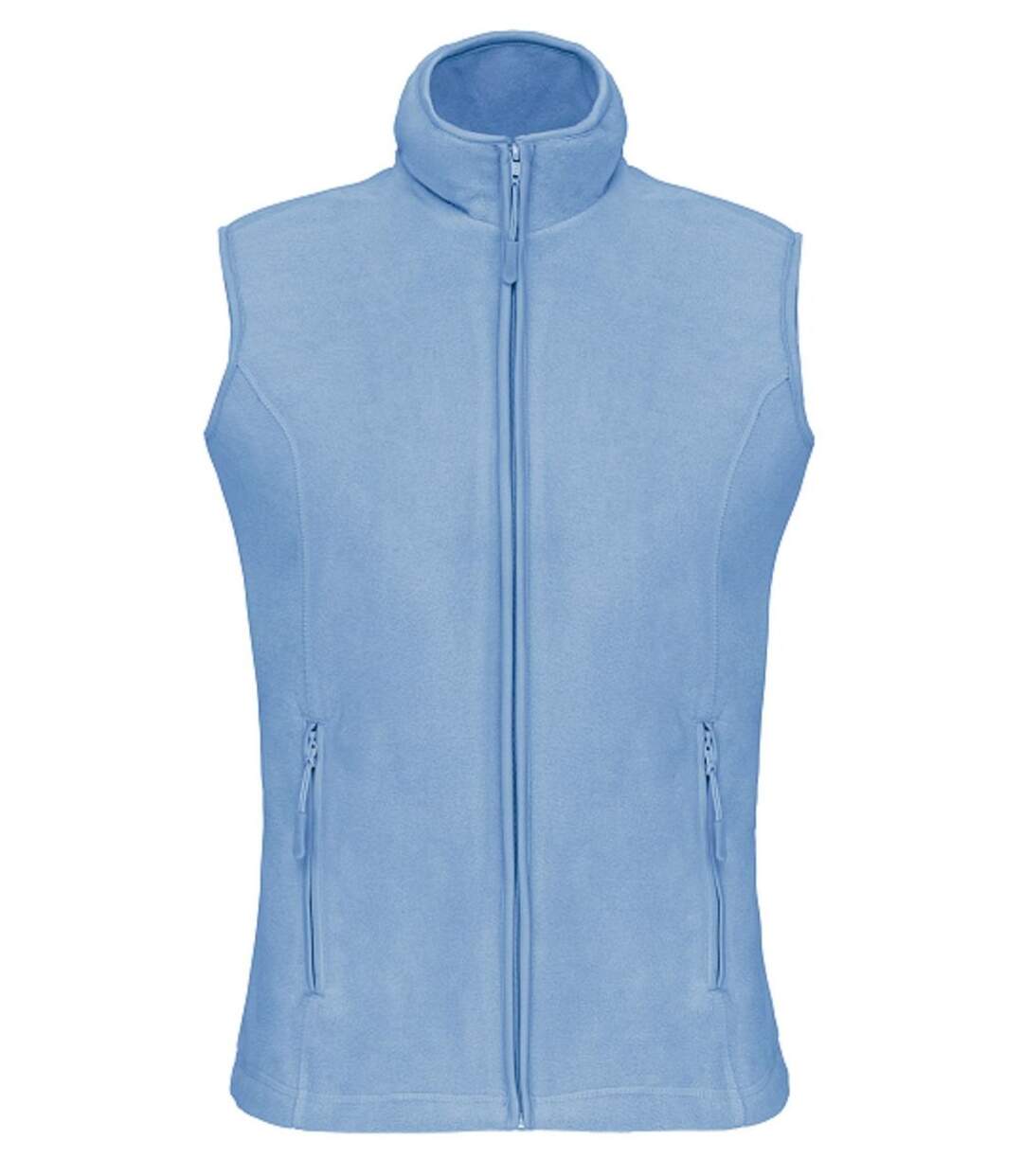 Gilet sans manches micro polaire femme - K906 - bleu ciel