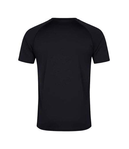 Mens Small Logo Super Light T-shirt Black Gunmetal Grey Canterbury