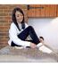 1 Pack Ladies Alpaca Wool Slipper Bed Socks with Star Grips-3