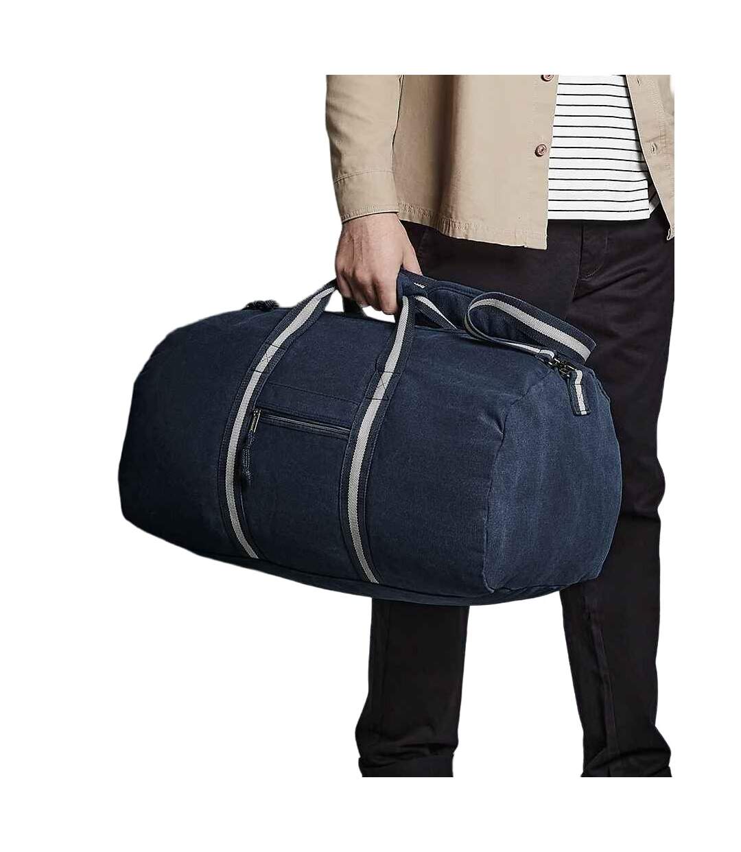 Vintage canvas duffle bag one size vintage oxford navy Quadra-3