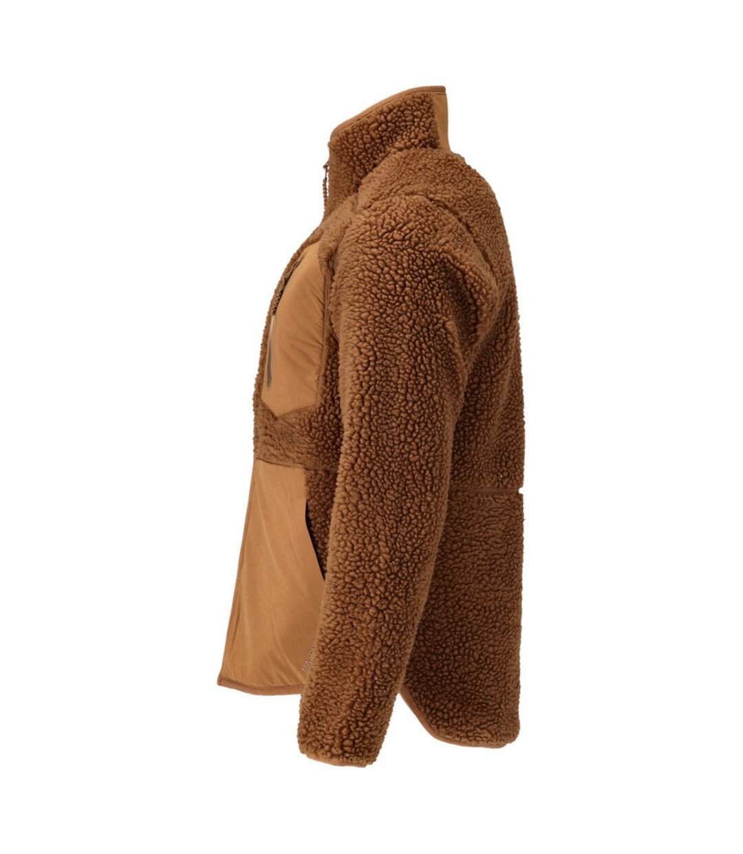 Mens Customized Zipped Jacket Nut Brown Mascot-3