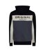 Mens Castlebay Colour Block Hoodie Slate Crosshatch-1