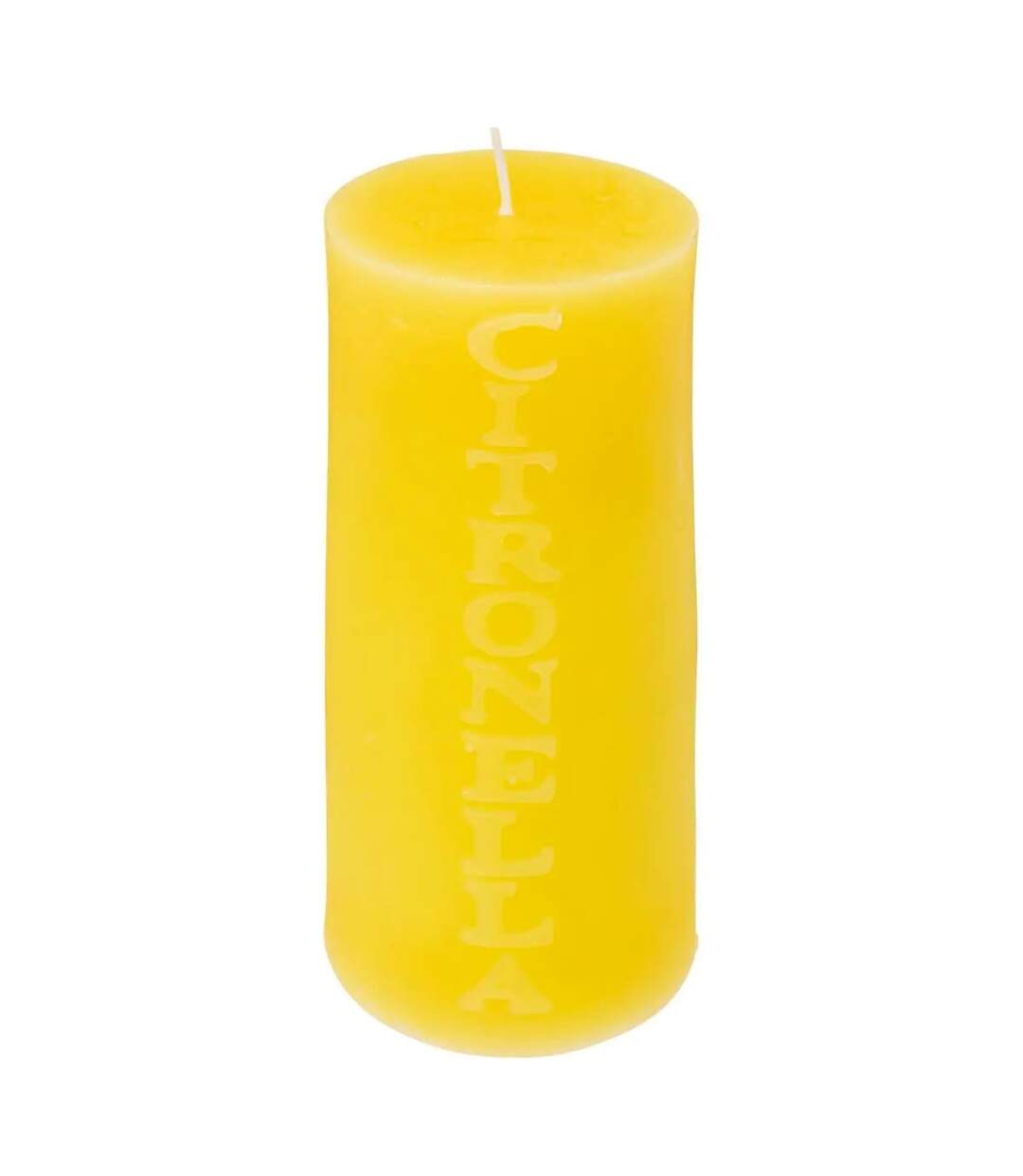 Bougie Parfumée Ronde Citronnelle 15cm Jaune-1
