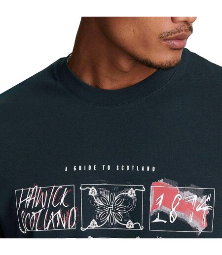 T-shirt Motif Graphique A Guide To Scotland Homme Bleu Marine Lyle & Scott