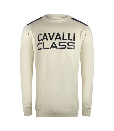 Sweat Homme Beige Sable Cavalli Class