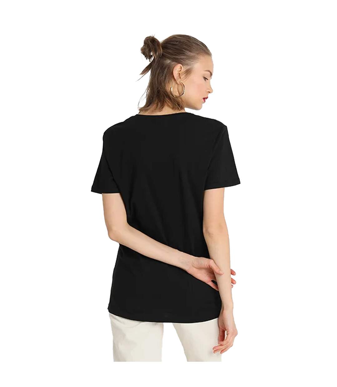 T-shirt Motif/style Amis Femme Noir MerchCode-3