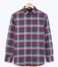 CHALLENGER TARIC2 — Chemise à carreaux manches longues bordeaux et bleu : confort thermique en flanelle-2