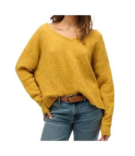 Pull jaune femme superdry oversized