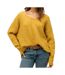 Pull jaune femme superdry oversized-1