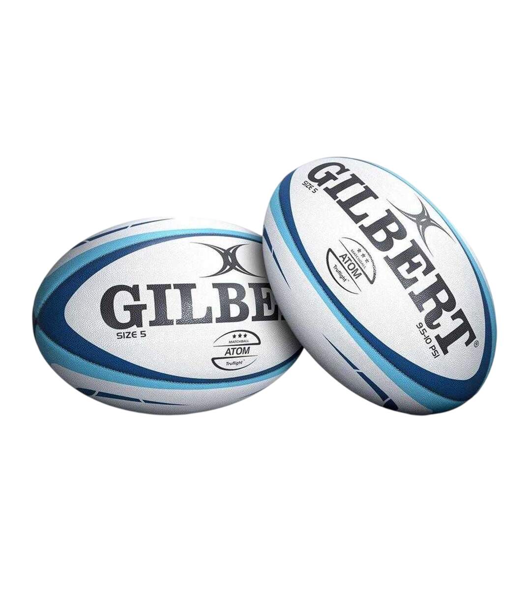 Ballon De Rugby Atom Match Taille 4 Bleu Gilbert-2