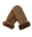 Womens/ladies Sheepskin Mittens Russet Eastern Counties Leather-1