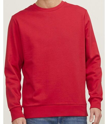 Sweat col rond - JACK&JONES - Unisexe - JJ3900 - rouge