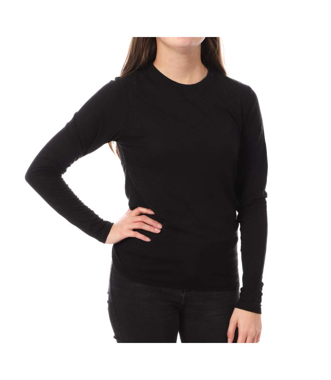 T-Shirt Manches Longues Noir Femme JDY Suma - L-1