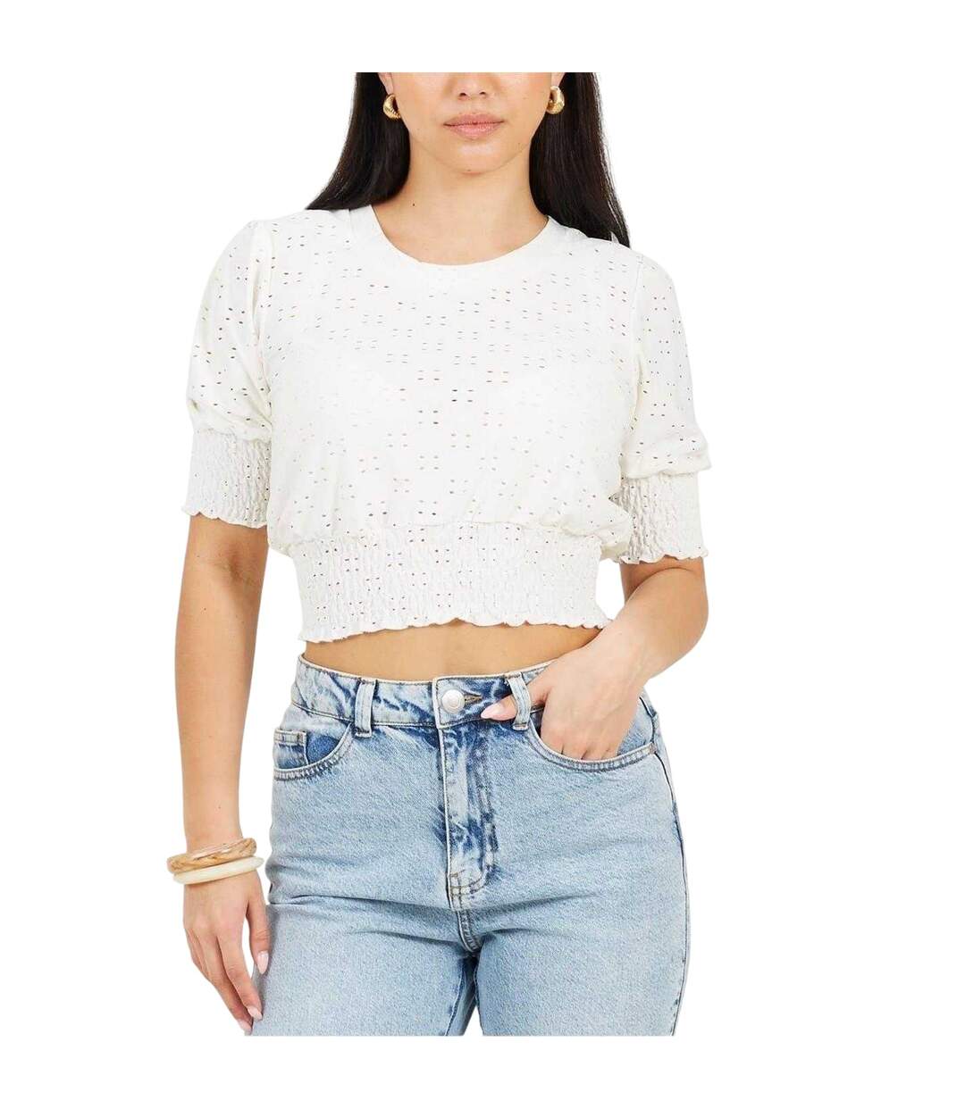 Haut Femme Blanc Brave Soul-2