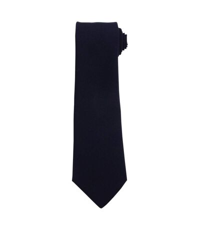 Premier Plain Polyester Tie (Navy) (One Size) - UTPC6746