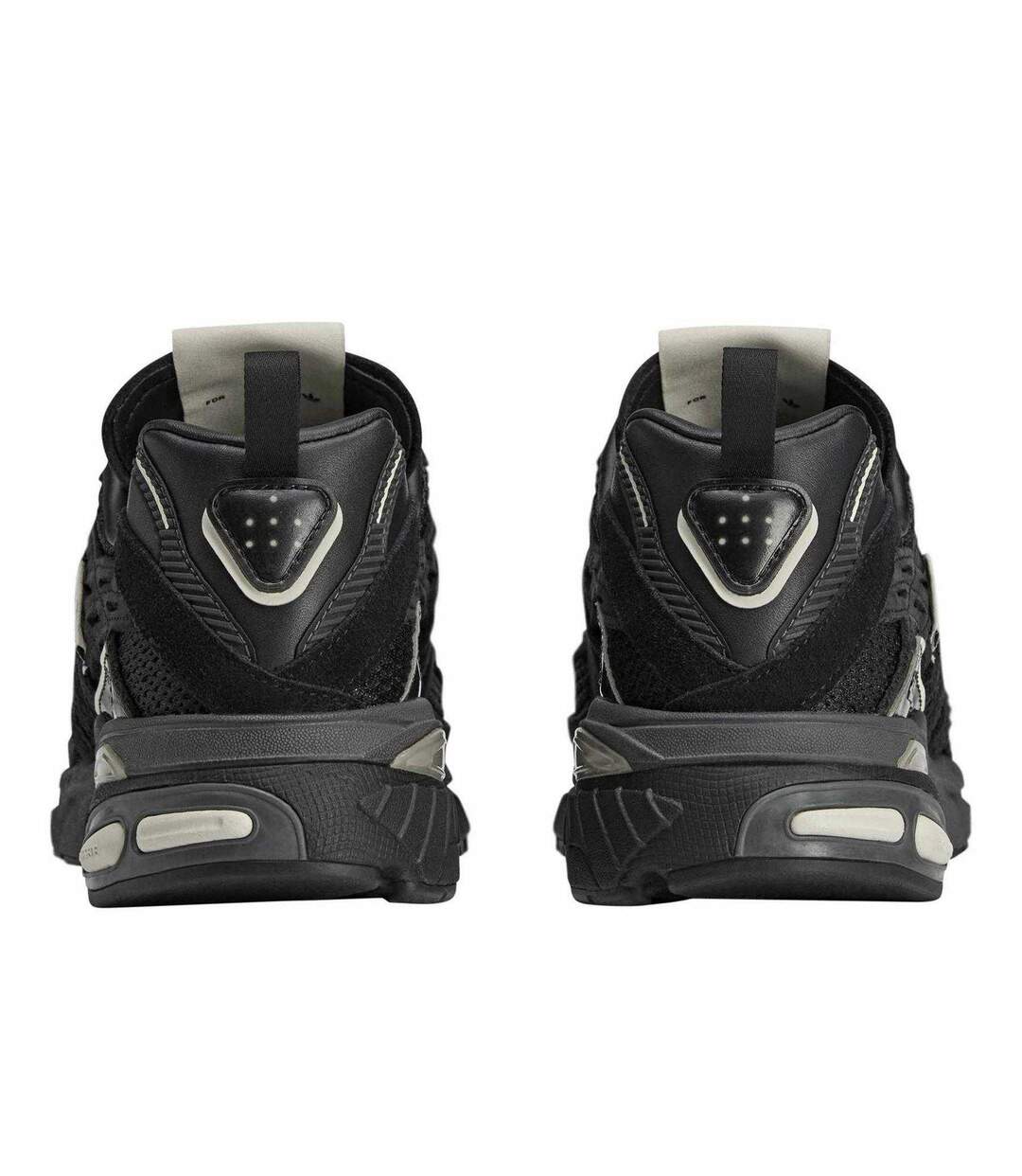 Mens Song For The Mute Leather Cushioned Trainers Black Adidas-2