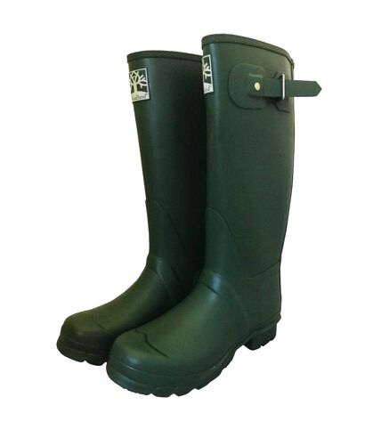 Bottes de pluie larges avec sangle de réglage homme vert Woodland