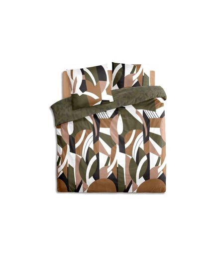 Parure de Lit 3 Pièces Arik 240x220cm Kaki