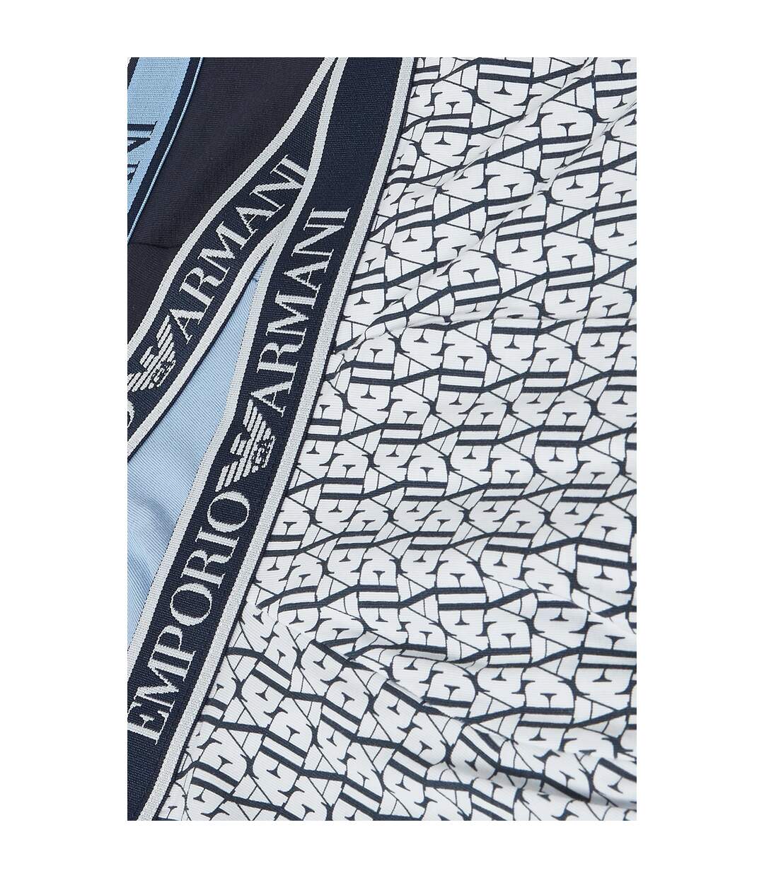 Boxers homme noir / blanc / bleu clair Armani-2