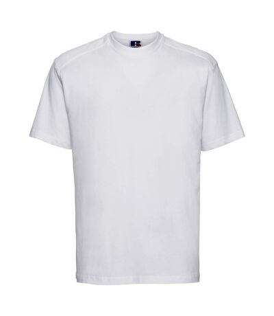 Russell Europe Mens Workwear Short Sleeve Cotton T-Shirt (White) - UTRW3274