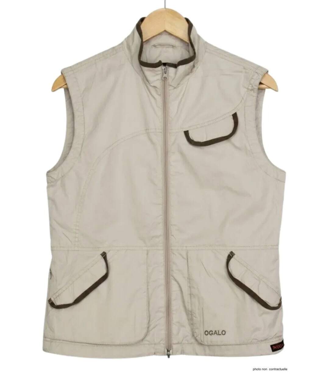 OGALO 211260U001 Gilet sans manches pour femme : Confort naturel en pur coton et élégance décontractée-3