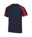 T-shirt Adulte Bleu Marine Français Rouge Feu AWDis Cool-1