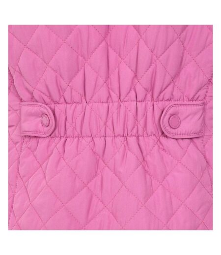 Womens/ladies Quilted Gilet Raspberry Lazy Jacks