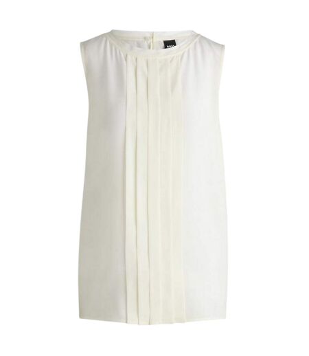 Blouse Sans Manches Femme Blanc Boss