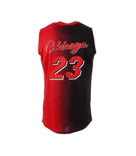 Chicago maillot rouge/noir homme sport zone tank 23 - 3xl