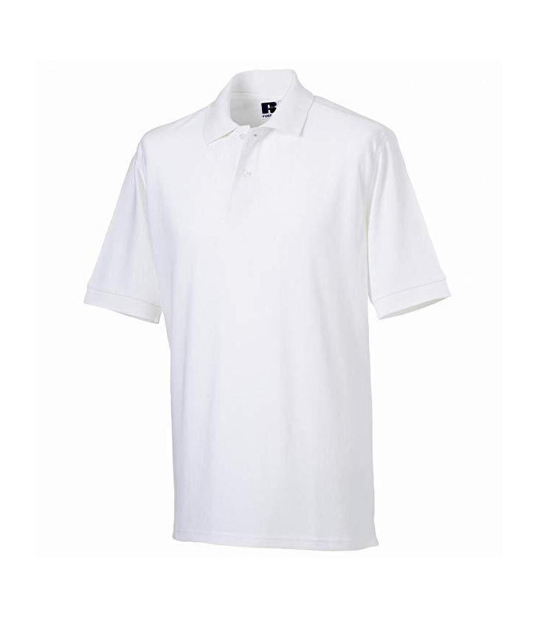 Polo À Manches Courtes Hommes Blanc Russell-3