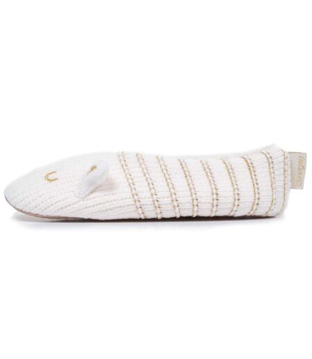 Isotoner Chaussettes d'intérieur femme maille chenille - fourrées, antidérapantes