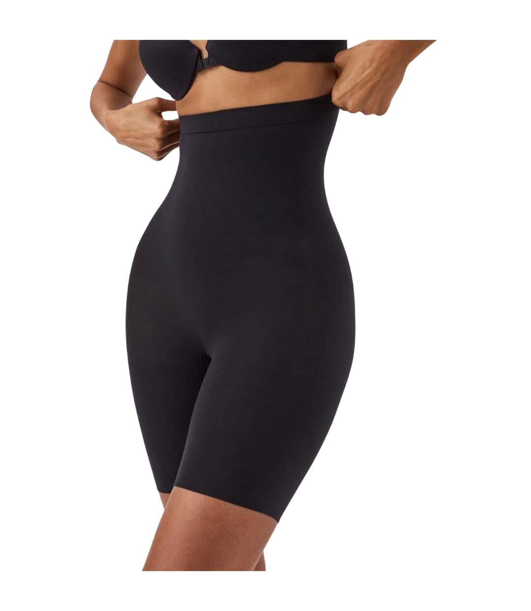 Womens/ladies Seamless Shaping Shapewear Shorts Very Black Spanx-4