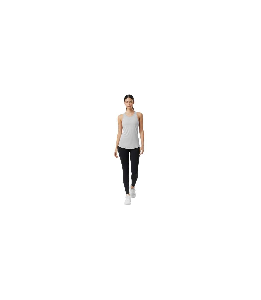 Débardeur Femme Gris Chiné USA-1