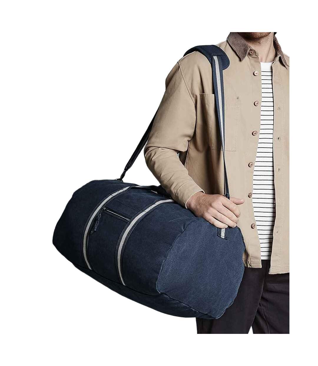 Vintage canvas duffle bag one size vintage oxford navy Quadra-2