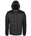 Doudoune chaude à capuche homme - 02886 - noir