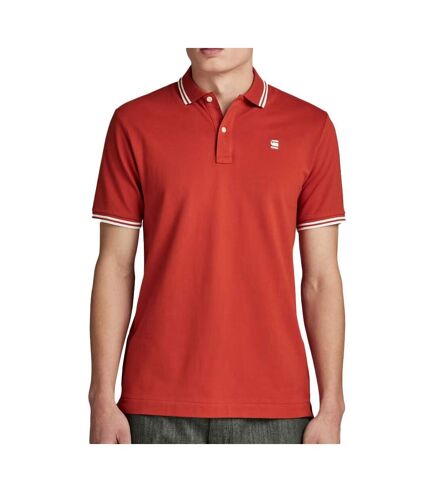 Polo Rouge Homme G-Star Raw Dunda - L