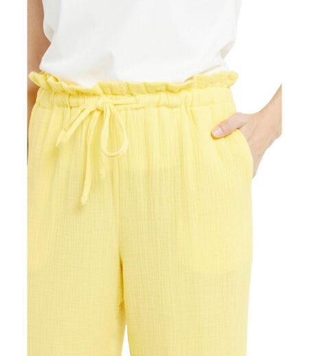Pantalon large tendance, gaze de coton
