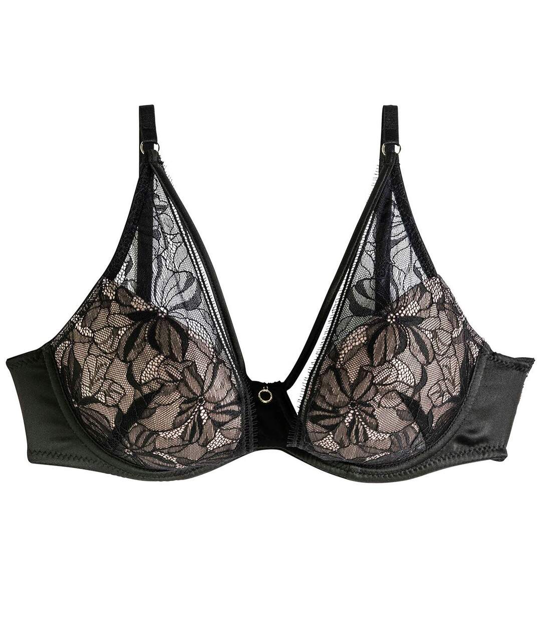 Soutien-gorge ampliforme coque moulée noir Dédale