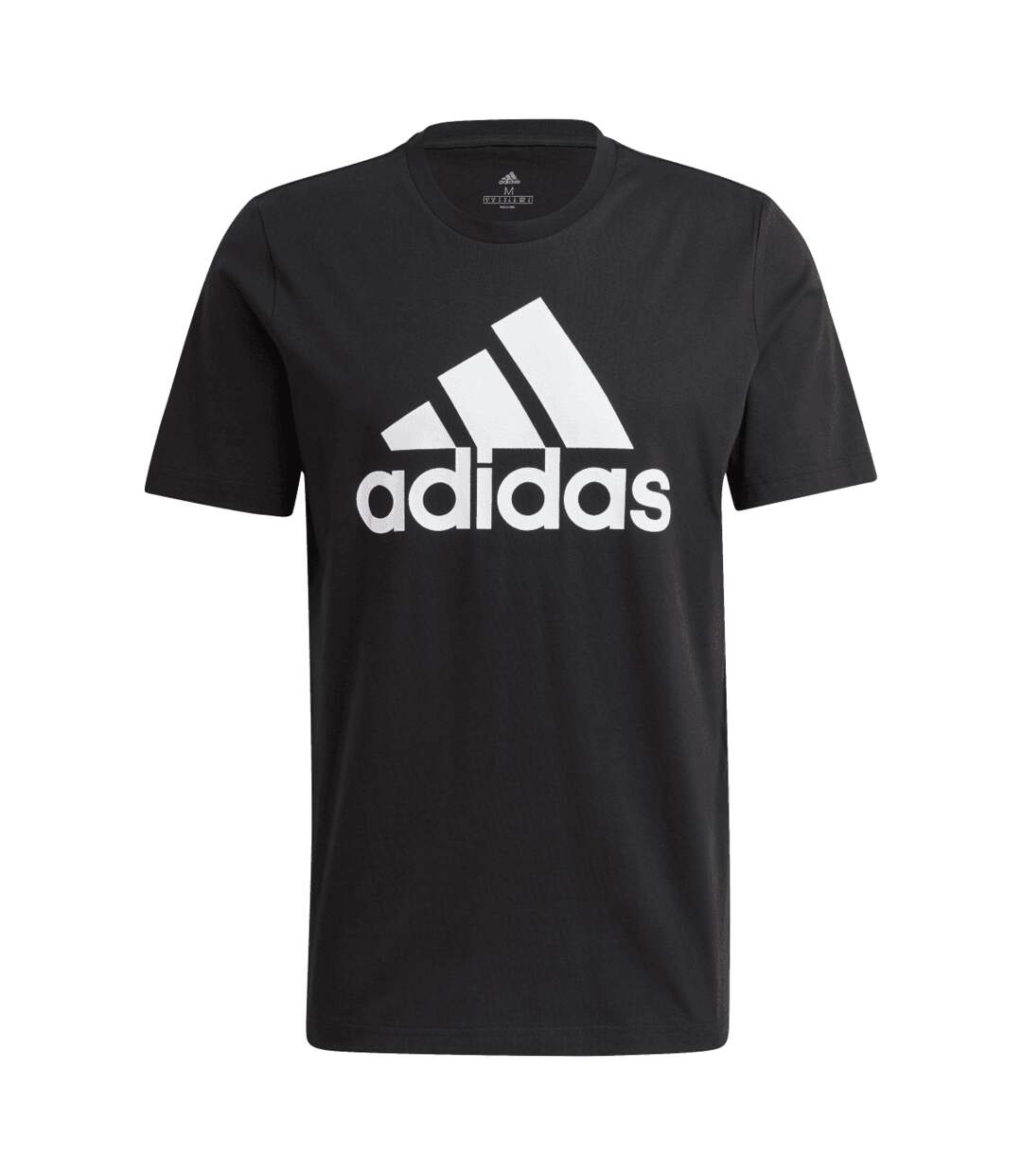 Mens Essentials Big Logo T-shirt Black Adidas-1