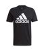 Mens Essentials Big Logo T-shirt Black Adidas-1