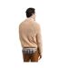 Mens Wool Blend Half Zip Fleece Top Khaki Gant-3