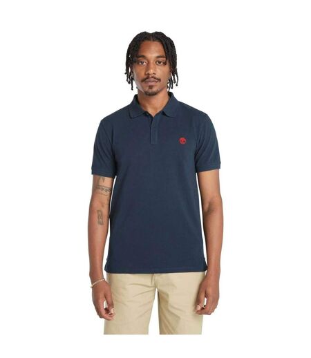 Mens Oyster River Logo Short-sleeved Polo Shirt Navy Timberland