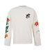 T-shirt Manches Longues Motif/style Floral Homme Blanc Hugo-1